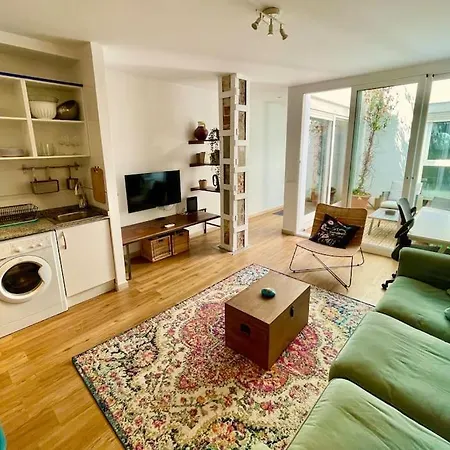 P1 Private Patio, Nice 1bdrm 2bath In Ruzafa